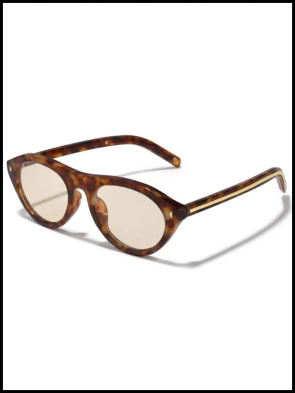 Oval Cat Eye Sunglasses Women Retro Frame UV Protection Travel Driving